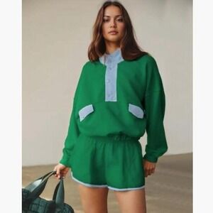 New Women's Two Piece Short Sets Summer Lounge XL